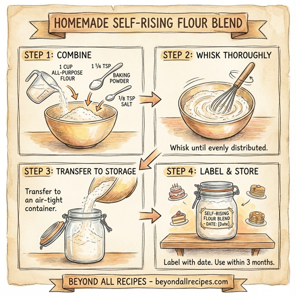 Homemade Self-Rising Flour Blend instructions