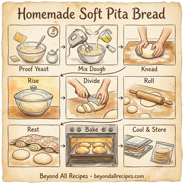 Homemade Soft Pita Bread instructions