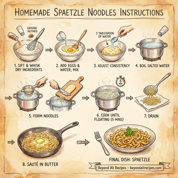 Homemade Spaetzle Noodles instructions