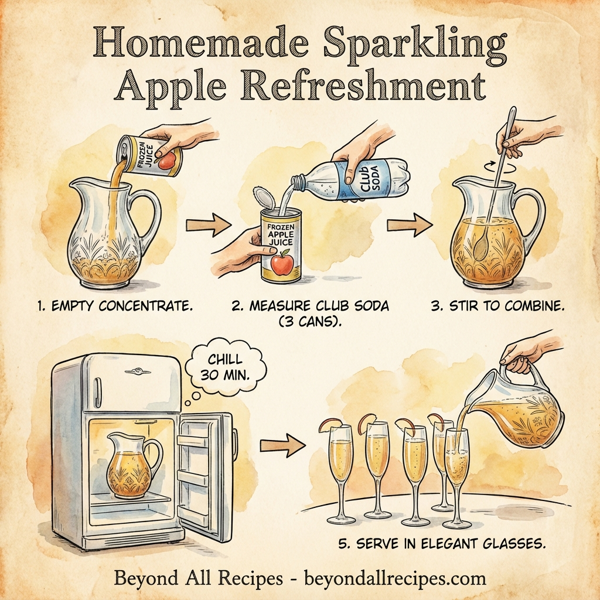 Homemade Sparkling Apple Refreshment instructions
