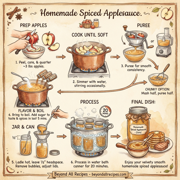 Homemade Spiced Applesauce instructions