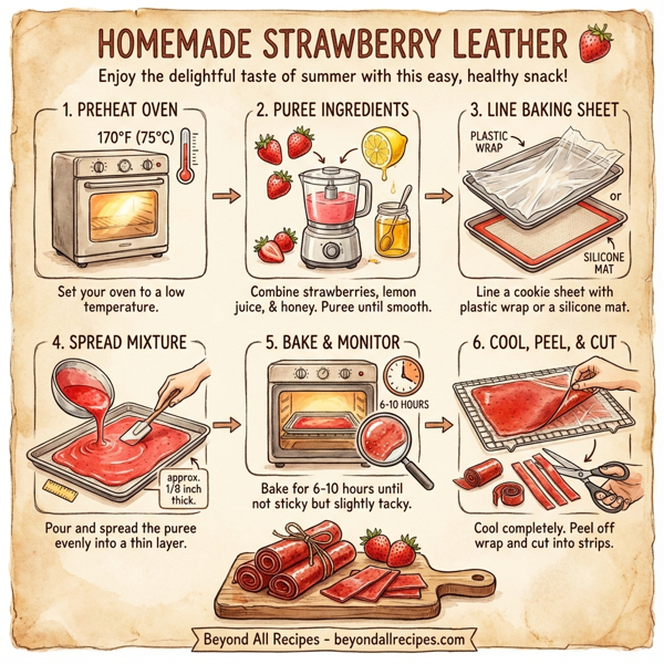 Homemade Strawberry Leather instructions