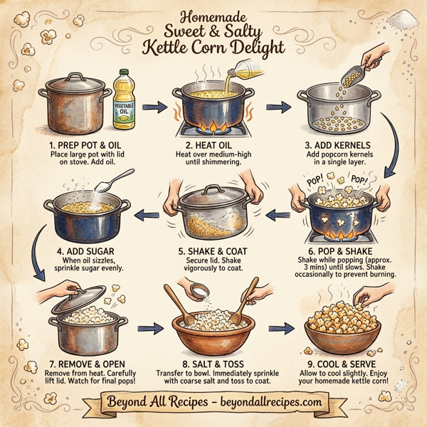 Homemade Sweet & Salty Kettle Corn Delight instructions