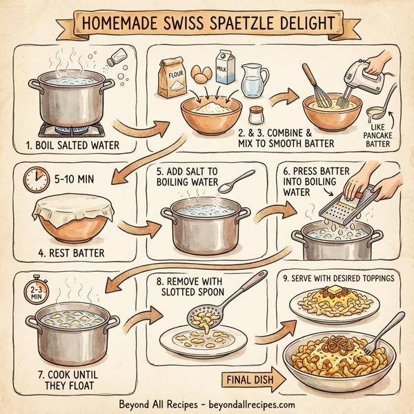 Homemade Swiss Spaetzle Delight instructions
