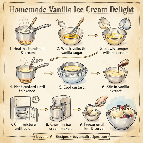 Homemade Vanilla Ice Cream Delight instructions