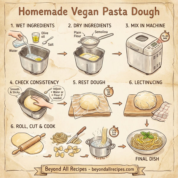 Homemade Vegan Pasta Dough instructions