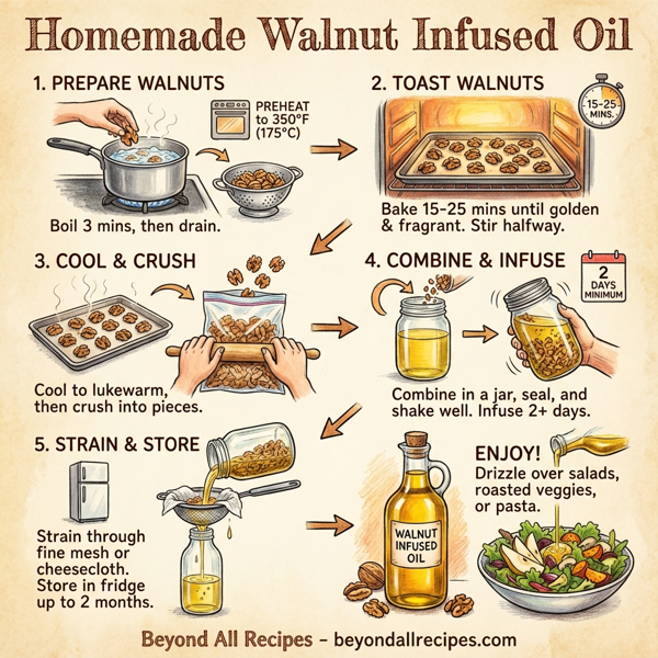 Homemade Walnut Infused Oil instructions