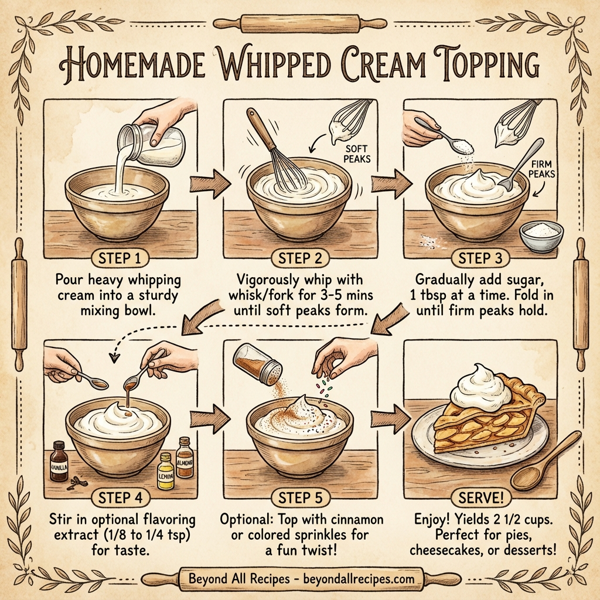 Homemade Whipped Cream Topping instructions