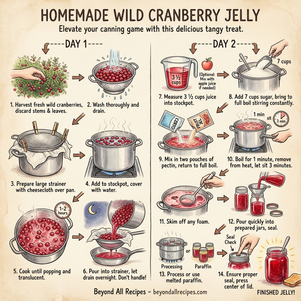 Homemade Wild Cranberry Jelly instructions