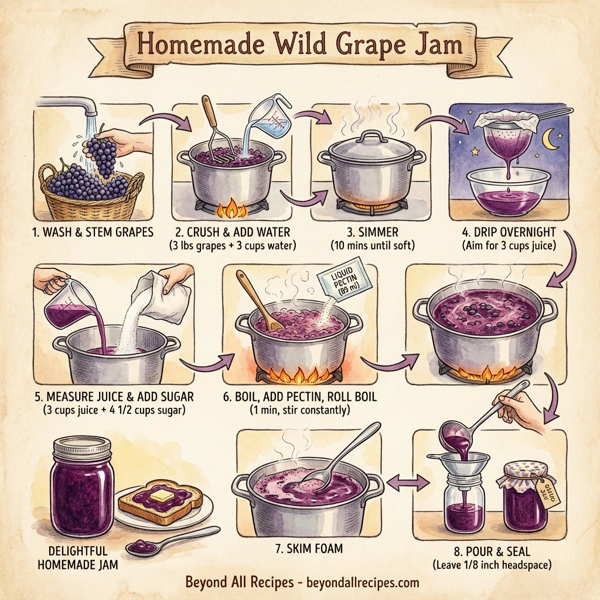 Homemade Wild Grape Jam instructions