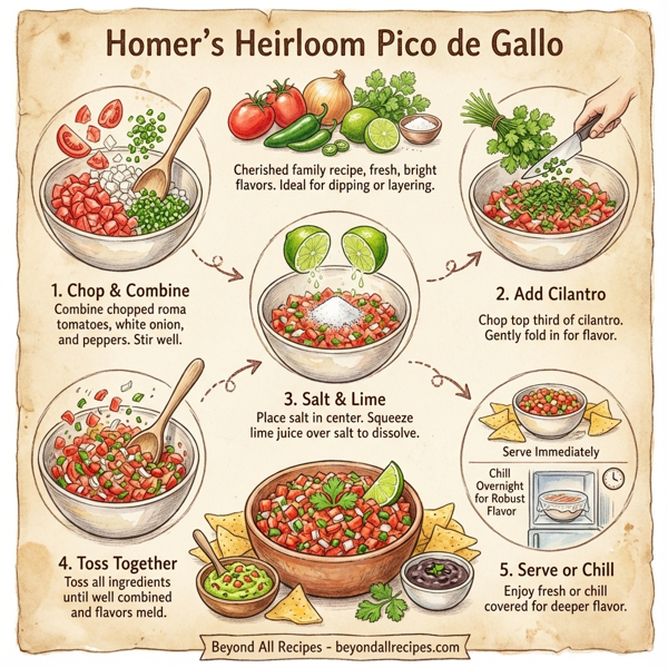 Homer's Heirloom Pico de Gallo instructions