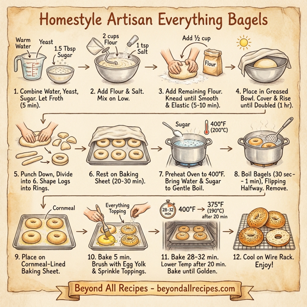 Homestyle Artisan Everything Bagels instructions