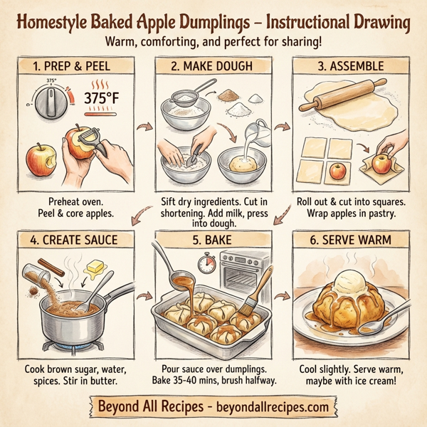 Homestyle Baked Apple Dumplings instructions