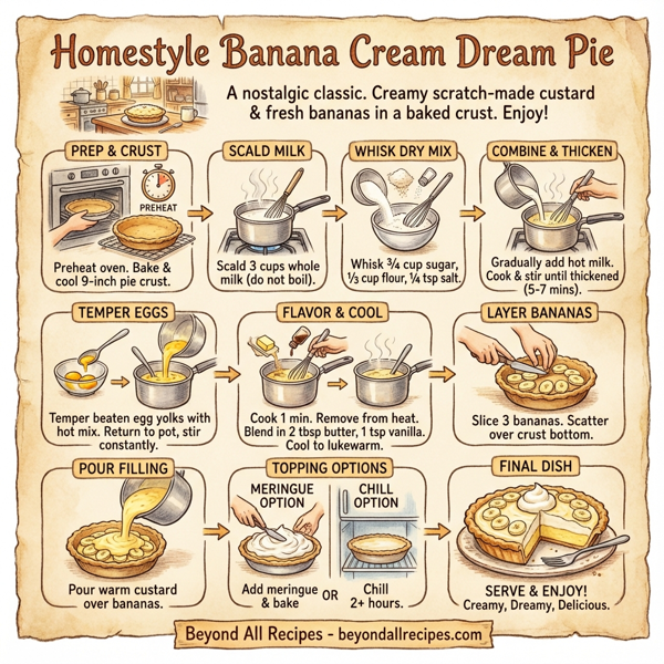 Homestyle Banana Cream Dream Pie instructions