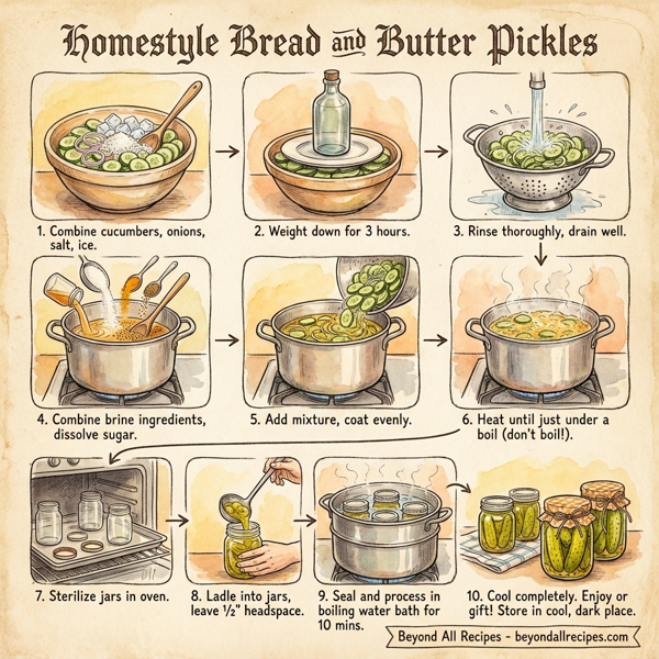 Homestyle Bread and Butter Pickles instructions