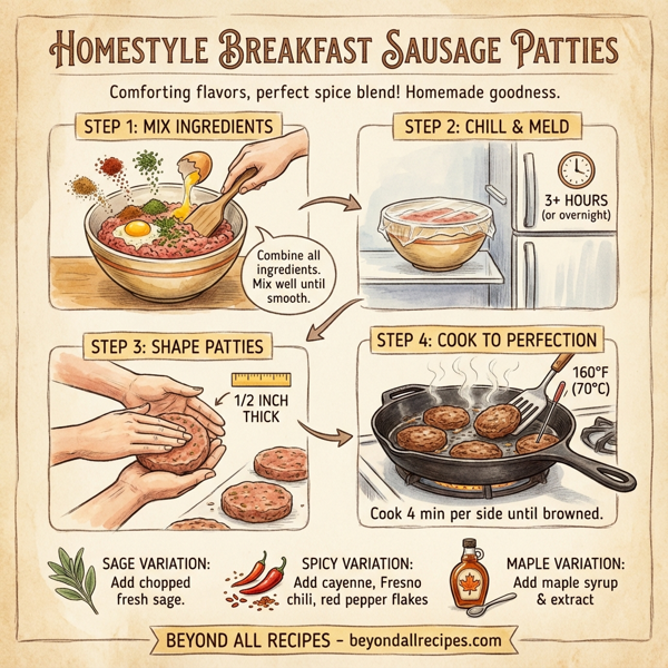Homestyle Breakfast Sausage Patties instructions