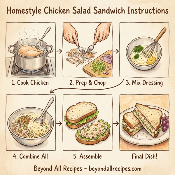 Homestyle Chicken Salad Sandwich instructions