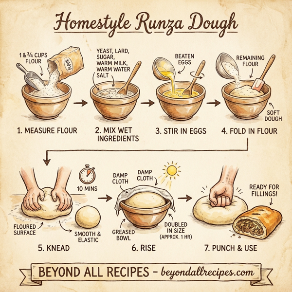 Homestyle Runza Dough instructions