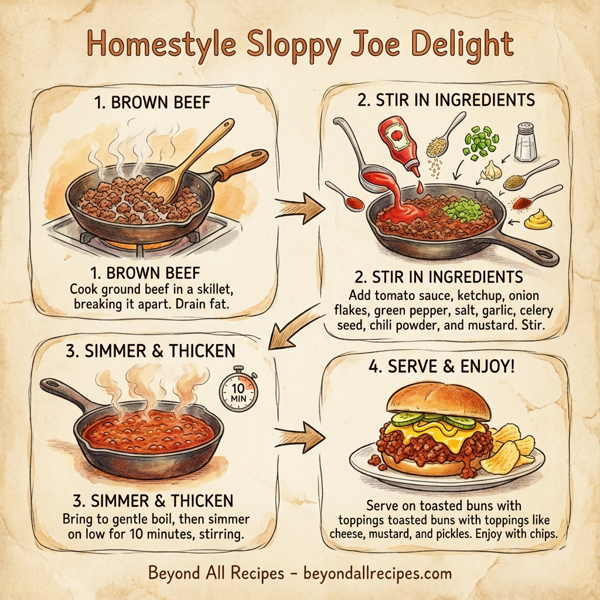 Homestyle Sloppy Joe Delight instructions