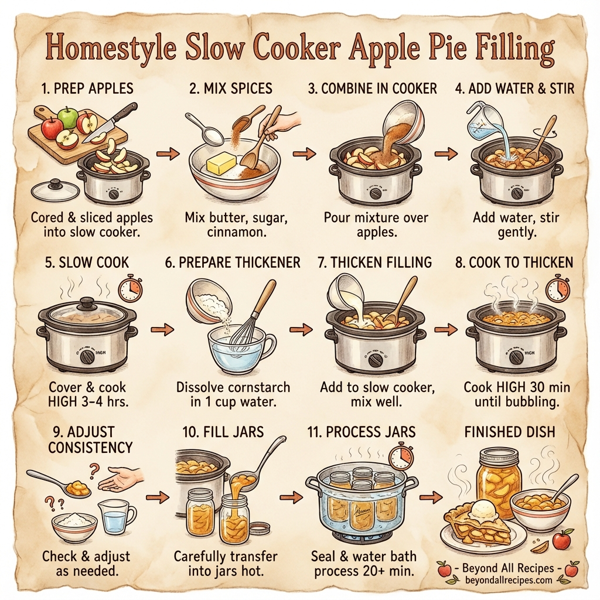 Homestyle Slow Cooker Apple Pie Filling instructions