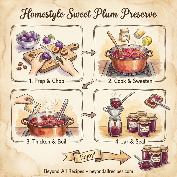 Homestyle Sweet Plum Preserve instructions