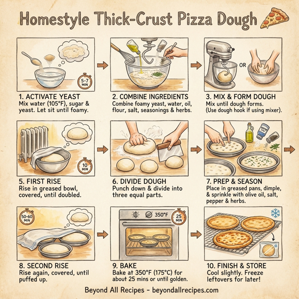 Homestyle Thick-Crust Pizza Dough instructions