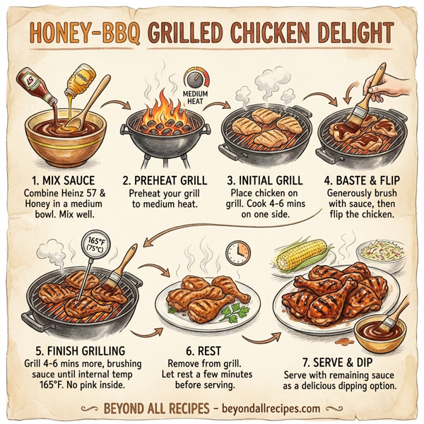 Honey-BBQ Grilled Chicken Delight instructions