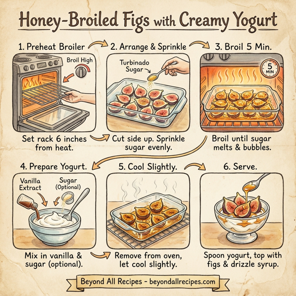 Honey-Broiled Figs with Creamy Yogurt instructions