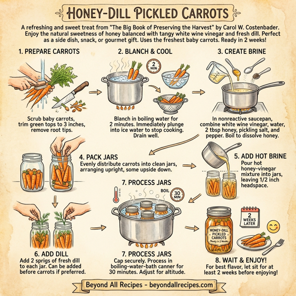 Honey-Dill Pickled Carrots instructions