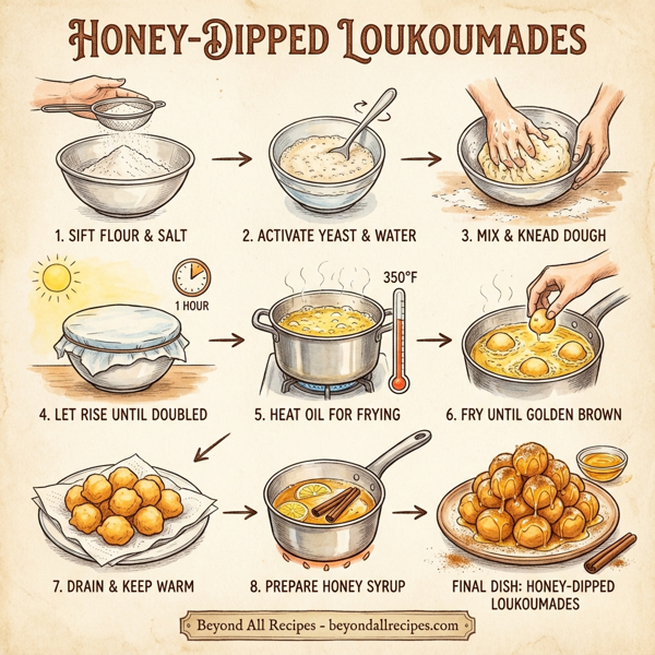 Honey-Dipped Loukoumades instructions