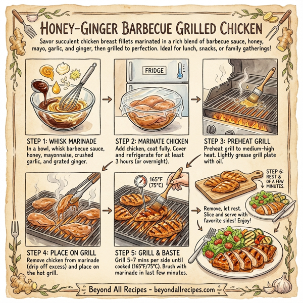 Honey-Ginger Barbecue Grilled Chicken instructions
