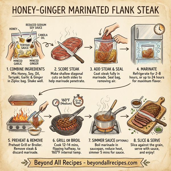 Honey-Ginger Marinated Flank Steak instructions