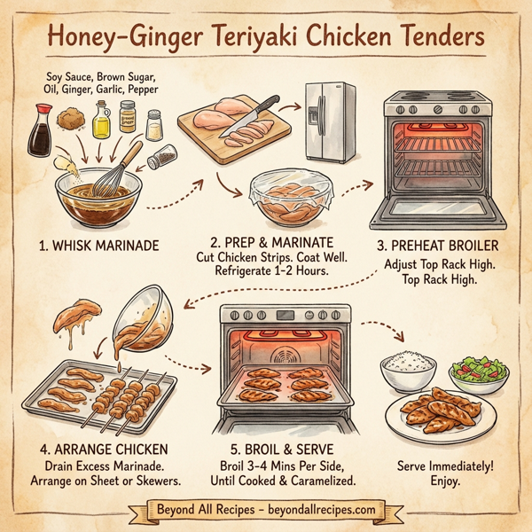 Honey-Ginger Teriyaki Chicken Tenders instructions