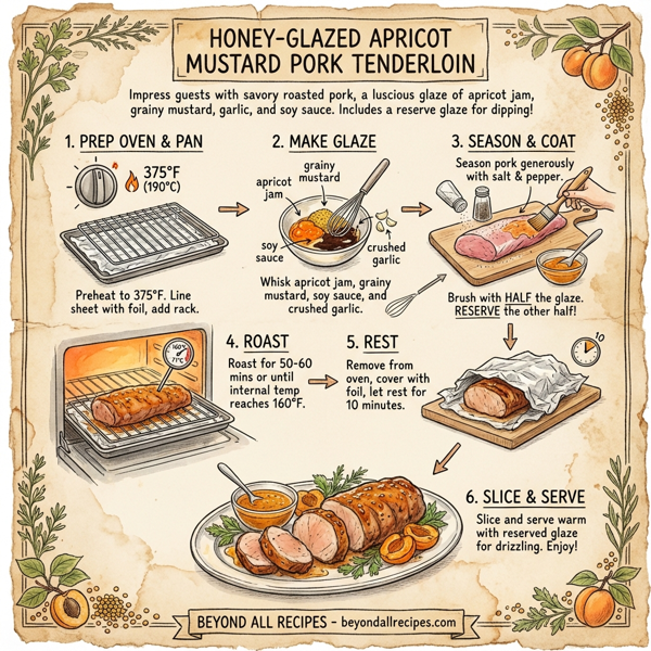 Honey-Glazed Apricot Mustard Pork Tenderloin instructions
