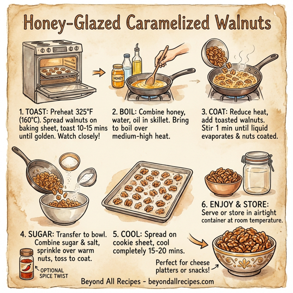 Honey-Glazed Caramelized Walnuts instructions