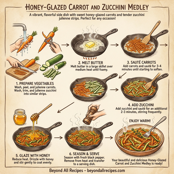 Honey-Glazed Carrot and Zucchini Medley instructions