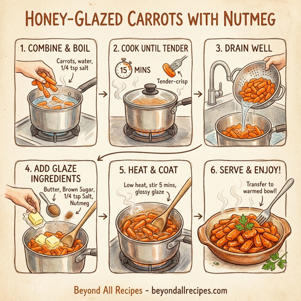 Honey-Glazed Carrots with Nutmeg instructions