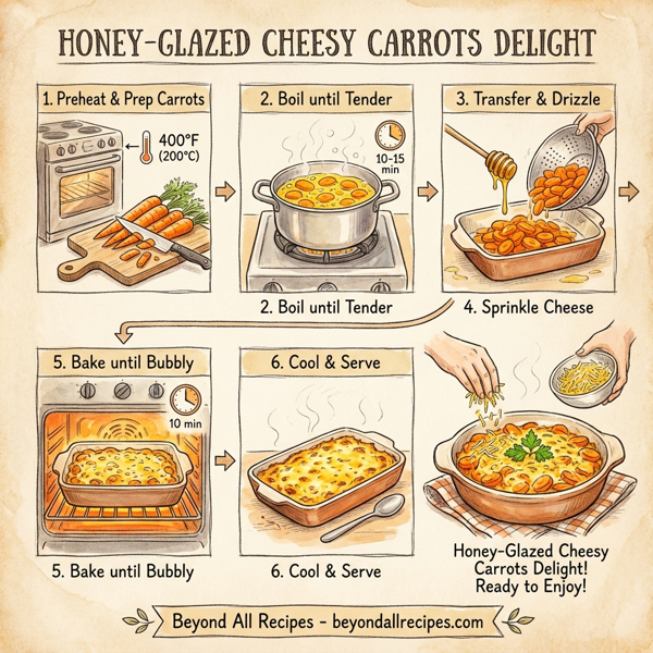 Honey-Glazed Cheesy Carrots Delight instructions