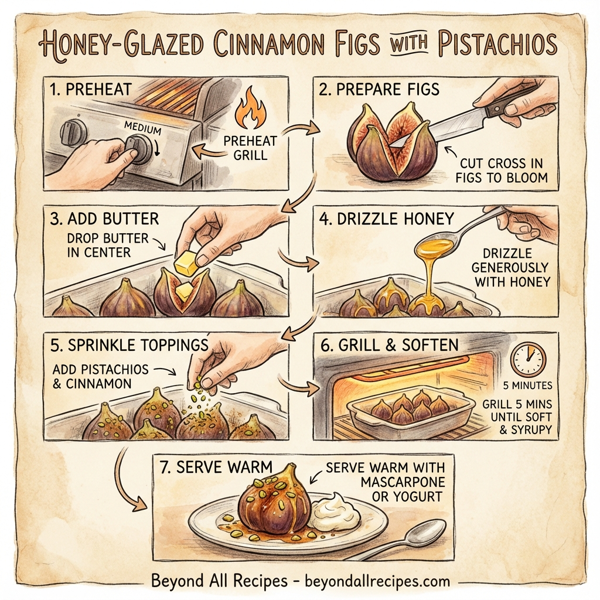 Honey-Glazed Cinnamon Figs with Pistachios instructions