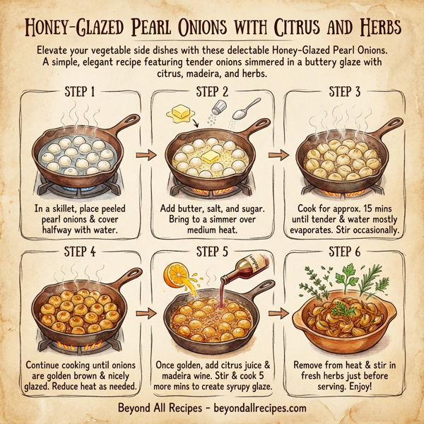 Honey-Glazed Pearl Onions with Citrus and Herbs instructions