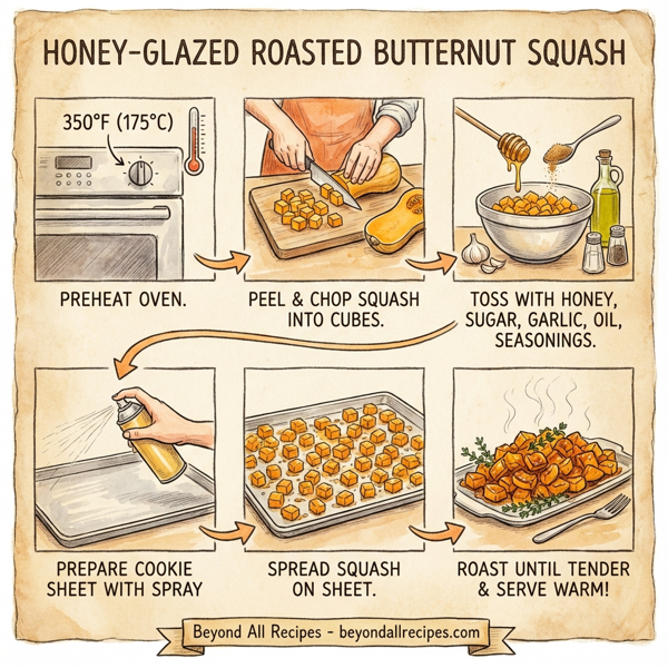 Honey-Glazed Roasted Butternut Squash instructions