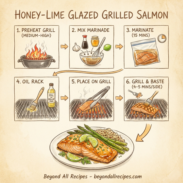 Honey-Lime Glazed Grilled Salmon instructions