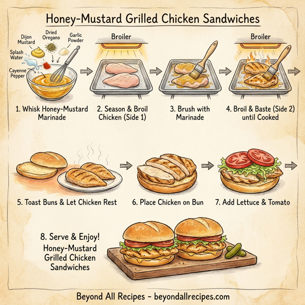 Honey-Mustard Grilled Chicken Sandwiches instructions