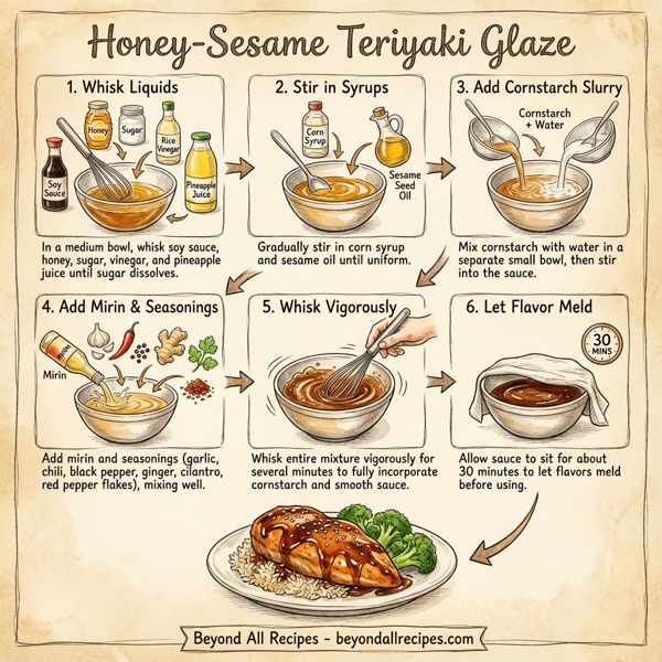 Honey-Sesame Teriyaki Glaze instructions