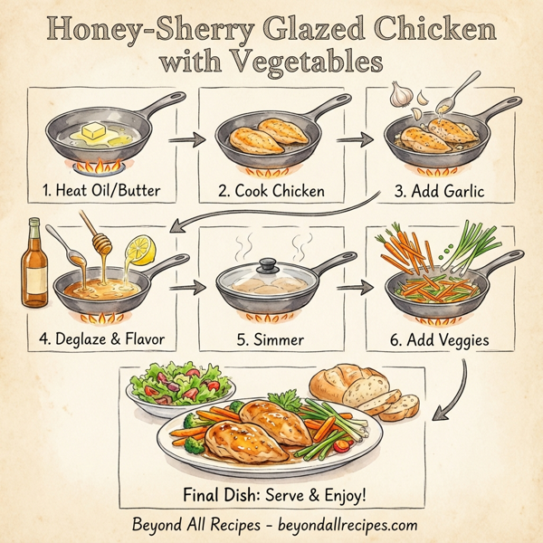 Honey-Sherry Glazed Chicken with Vegetables instructions