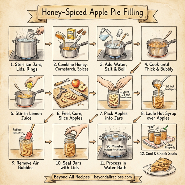 Honey-Spiced Apple Pie Filling instructions