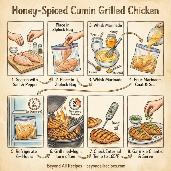 Honey-Spiced Cumin Grilled Chicken instructions