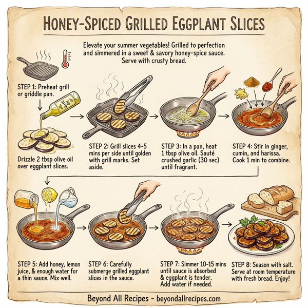 Honey-Spiced Grilled Eggplant Slices instructions