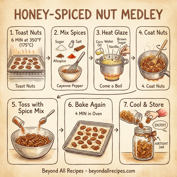 Honey-Spiced Nut Medley instructions
