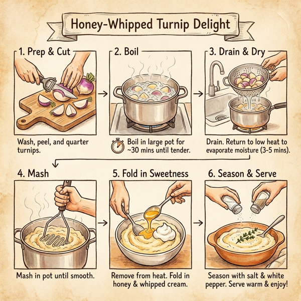 Honey-Whipped Turnip Delight instructions